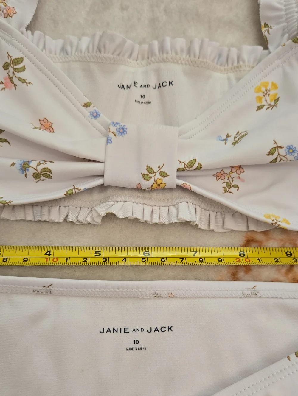 Janie  And Jack Girls Swim Suit Size 10